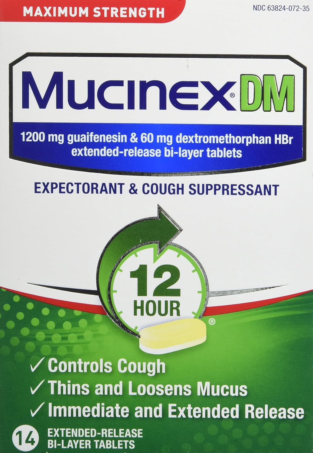 Mucinex 14ct Max Strength Tablet Cough Suppressant - Sterling Distributors