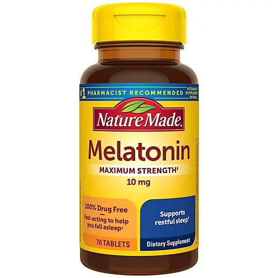 Nature Made Melatonin 10mg Tablets 70ct - Sterling Distributors