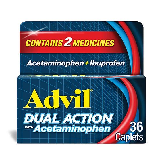 Advil Dual Action with Acetaminophen Caplets 36ct - Sterling Distributors