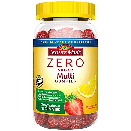 Nature Made Zero Sugar Multivitamin Gummies 90ct - Sterling Distributors