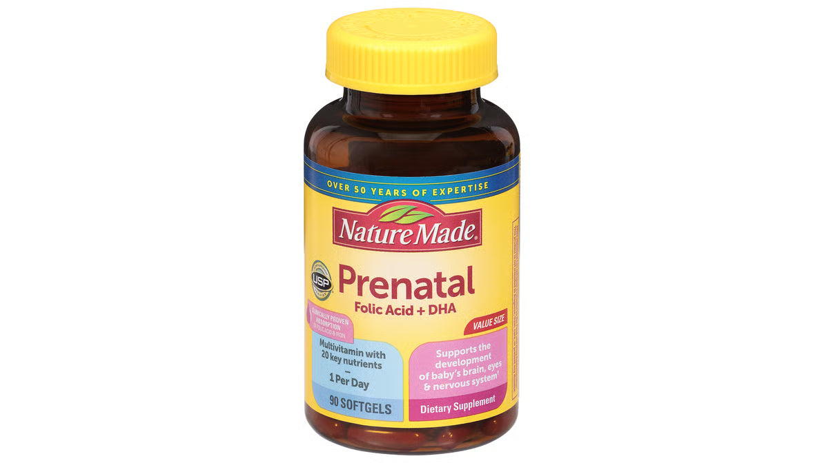 Nature Made Prenatal with Folic Acid + DHA Softgel 90ct