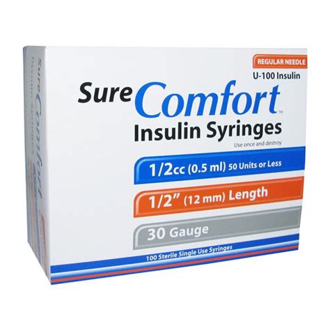 Allison Medical SureComfort Syringe 30G 1/2cc 1/2" 100/Box