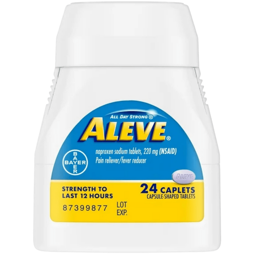 Aleve Caplets Pain Reliever, 24 Count Case of 3 - Sterling Distributors