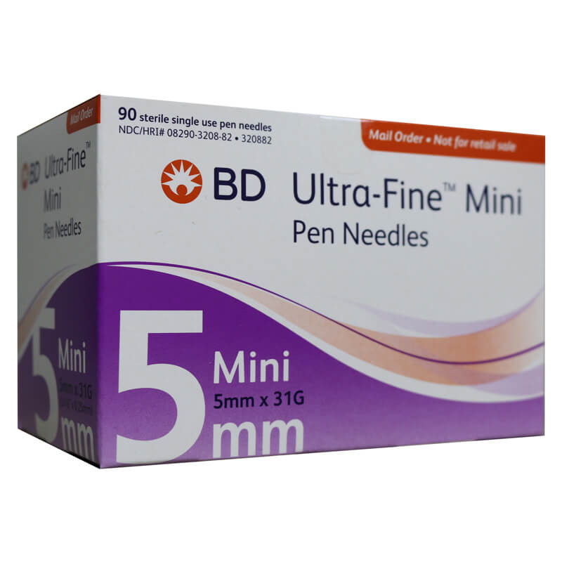 BD Ultra Fine Mini Pen Needles 31g 5mm Box/90