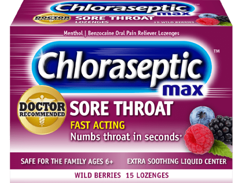 Chloraseptic Sore Throat Max Berry Lozenge 15ct - Sterling Distributors