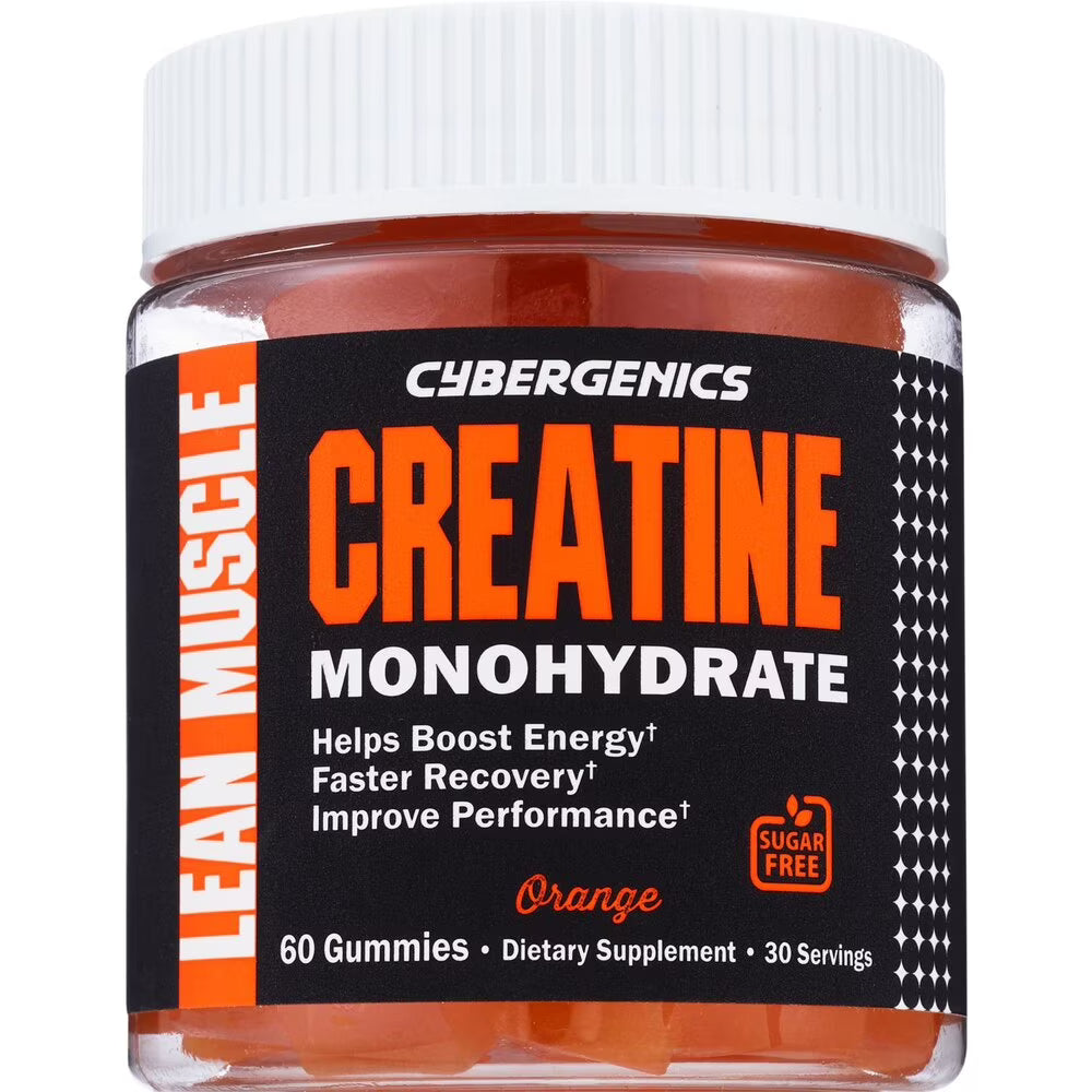 Cybergenics Creatine Monohydrate Gummies - Orange Flavored 60ct