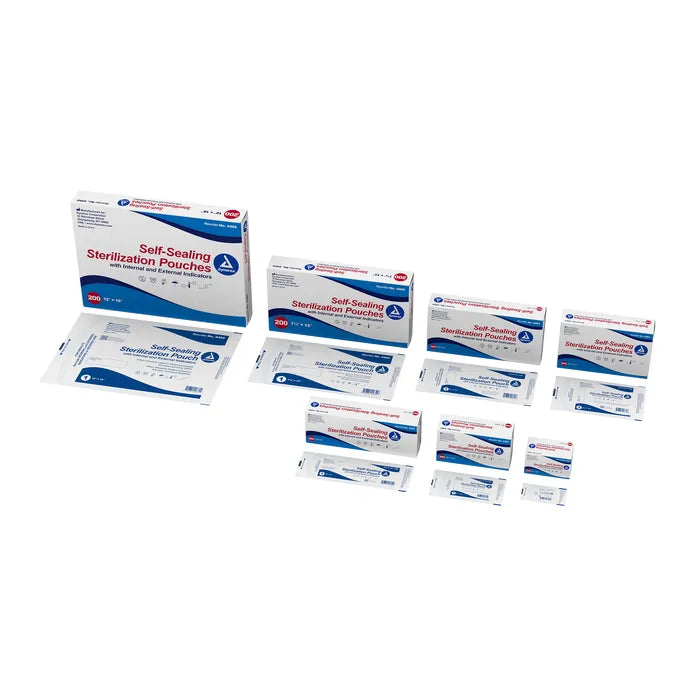 Dynarex Sterilization Pouches 7.5in x 13in (200/Box)
