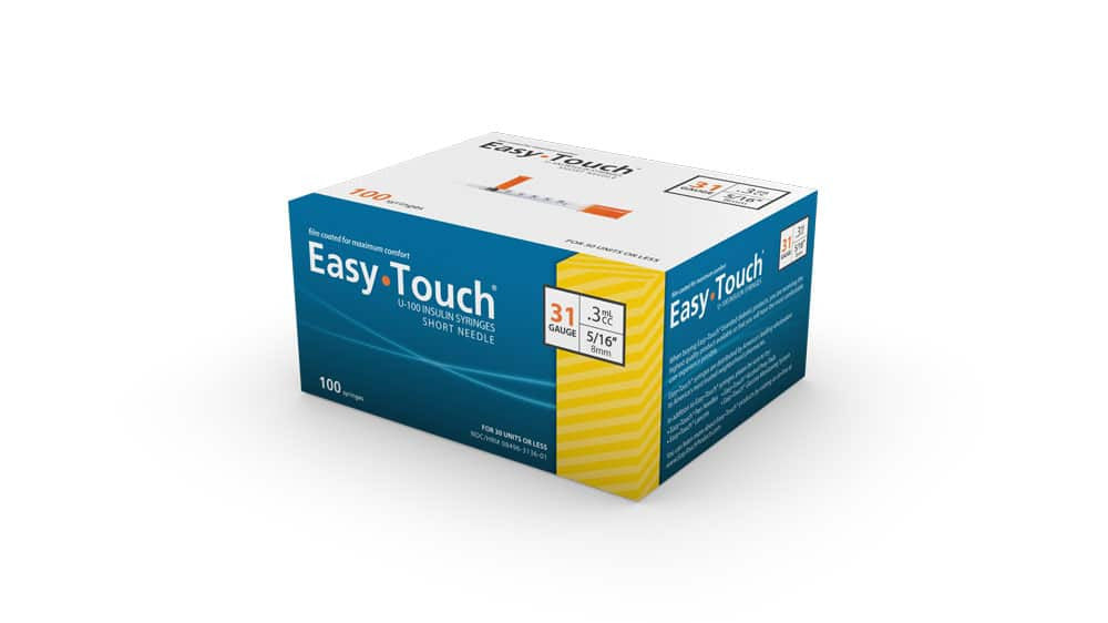 Easy Touch Syringe 3/10cc 31g 5/16 Length 8mm (831365)