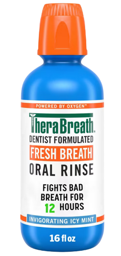 TheraBreath Oral Rinse Icy Mint Alcohol Free 16 oz