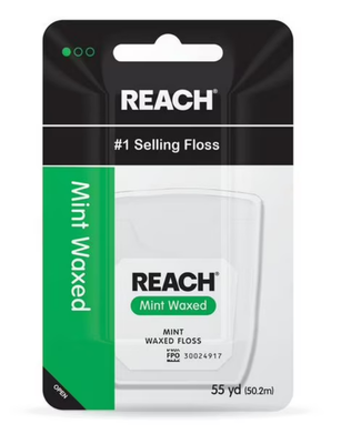 Reach Mint Waxed Dental Floss 55 yd