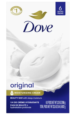 Dove Bar Soap White 6 ct