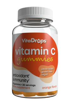 VitaDrops Vitamin C 250 mg Gummy Orange Flavor 60ct - Sterling Distributors