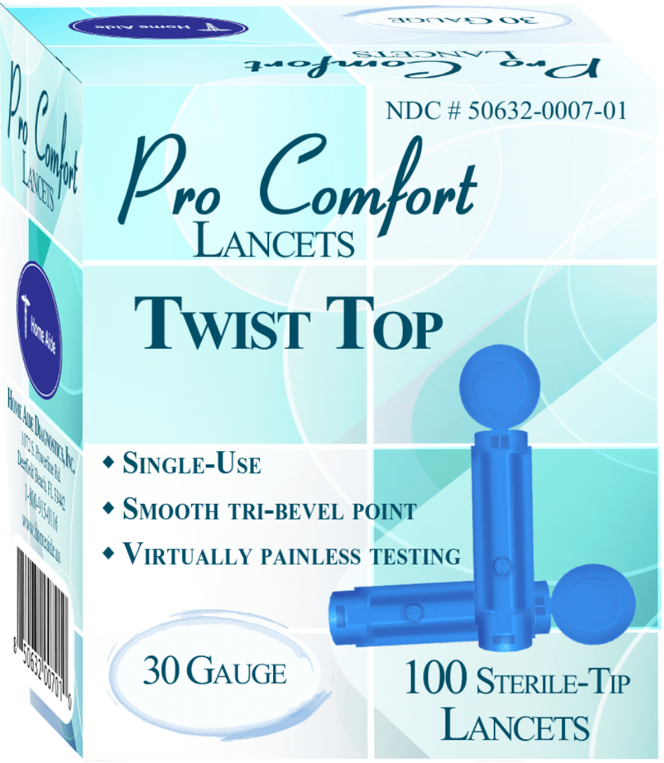 ProComfort Twist Top 30G Lancet - Sterling Distributors