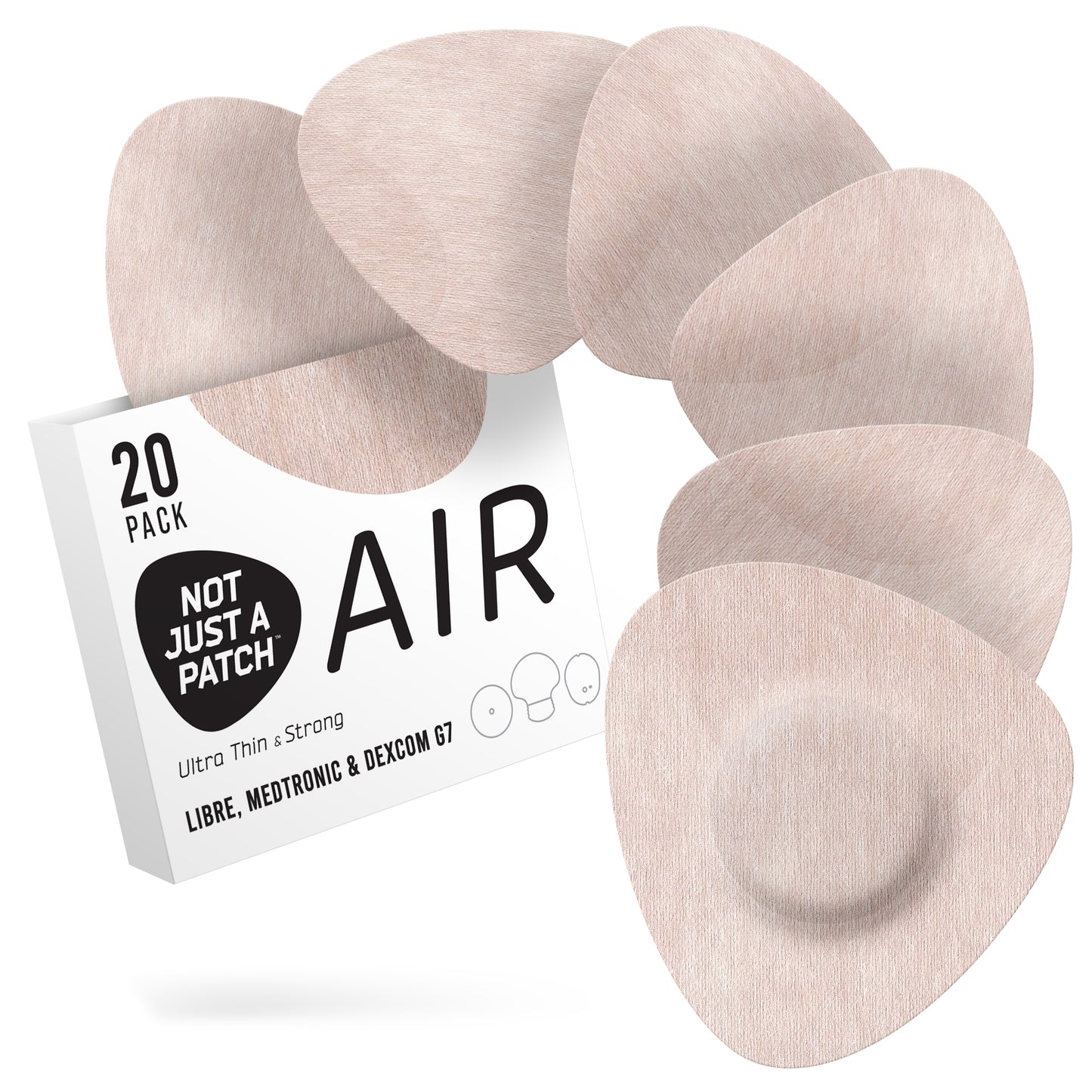 Not Just A Patch Libre 1 & 2 Patches Beige 20ct