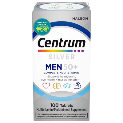 Centrum Silver Multivitamin/Multiminerals Men 50+ Tablets 100 Ct