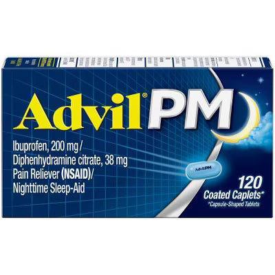Advil PM Ibuprofen/Nighttime Sleep-Aid Caplets 20ct