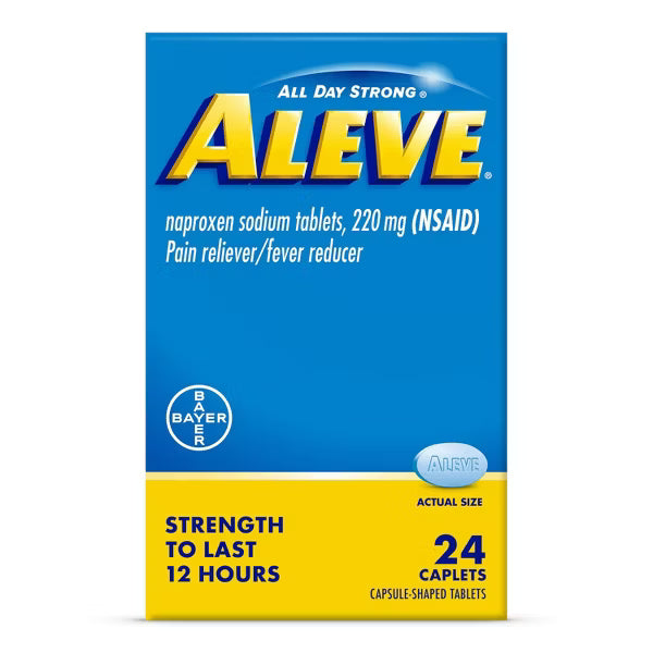 Aleve Caplets Pain Reliever, 24 Count