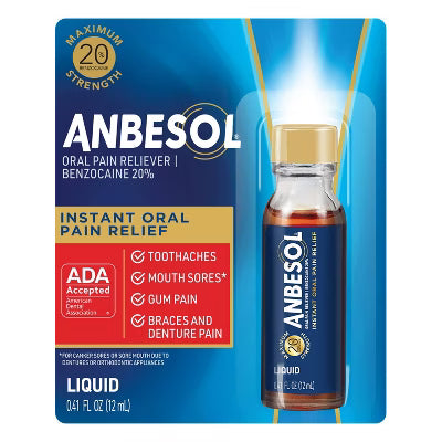 Anbesol Oral Pain Relief Max Strength 0.41oz