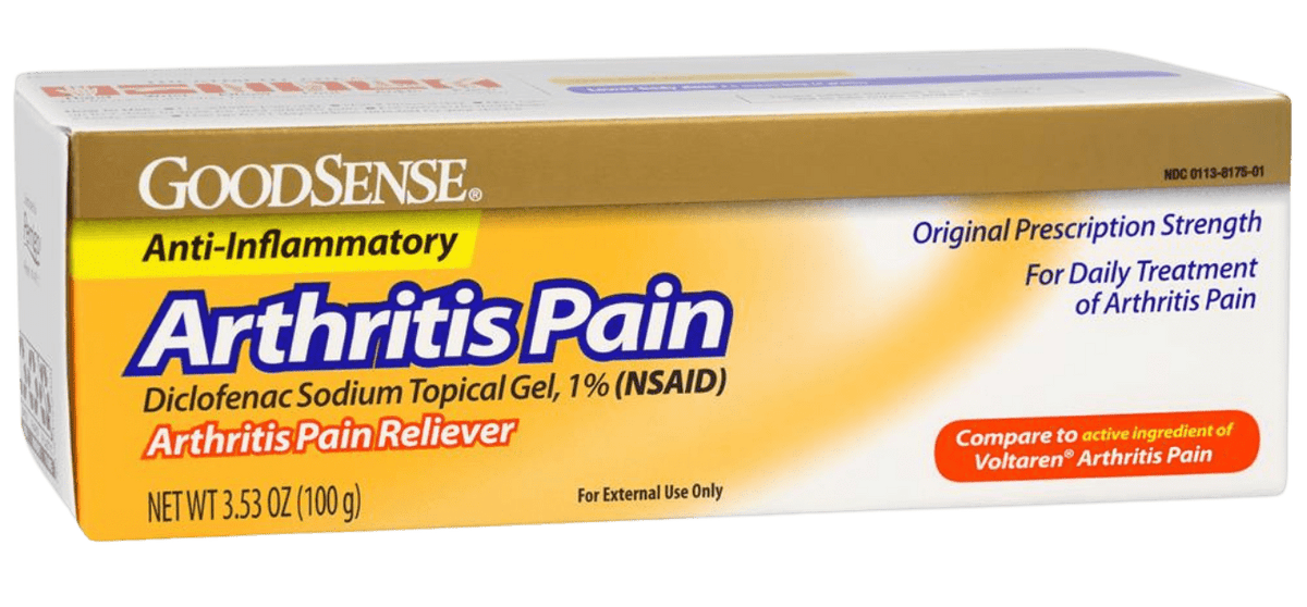 GoodSense Arthritis Pain Diclofenac Gel 1% 3.53oz (Case of 6) - Sterling Distributors