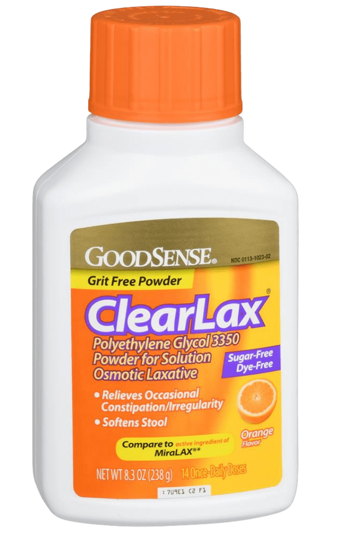 GoodSense Clear Lax Polyethylene Glycol 3350 17G 8.3 oz (Case of 6) - Sterling Distributors