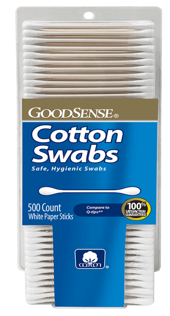 GoodSense Cotton Swabs Paper Sticks 500 CT (Case of 6) - Sterling Distributors