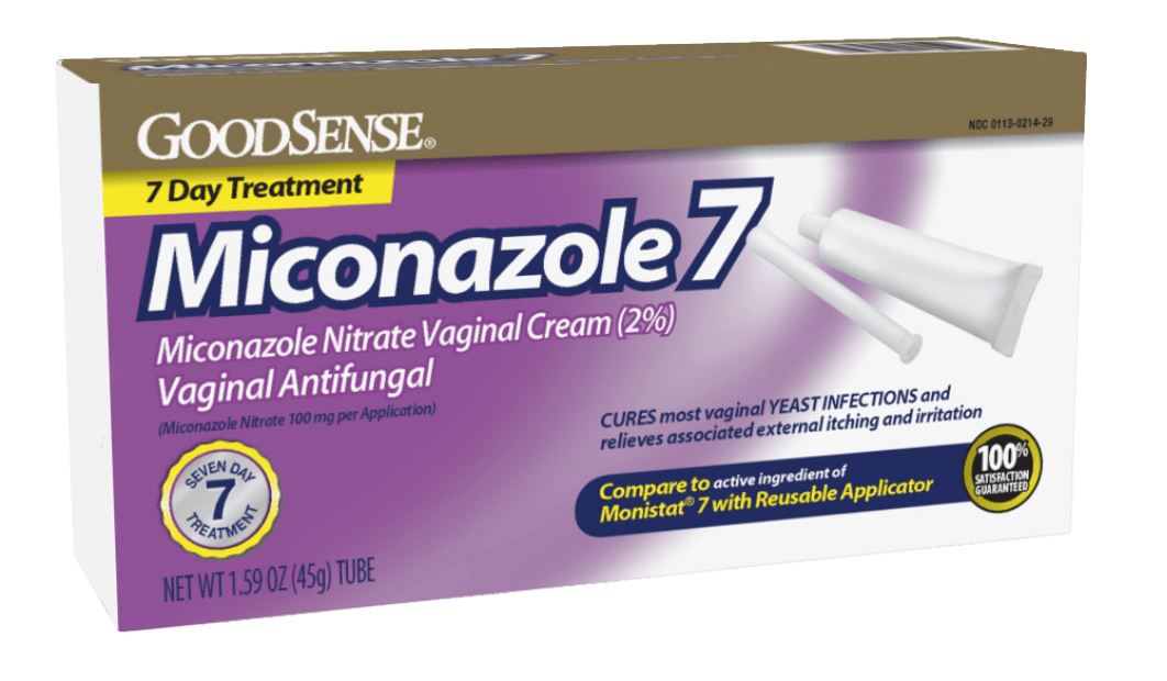 GoodSense Miconazole 7 Vaginal Antifungal W/ Reusable Applicators 1.59 oz (Case of 6) - Sterling Distributors