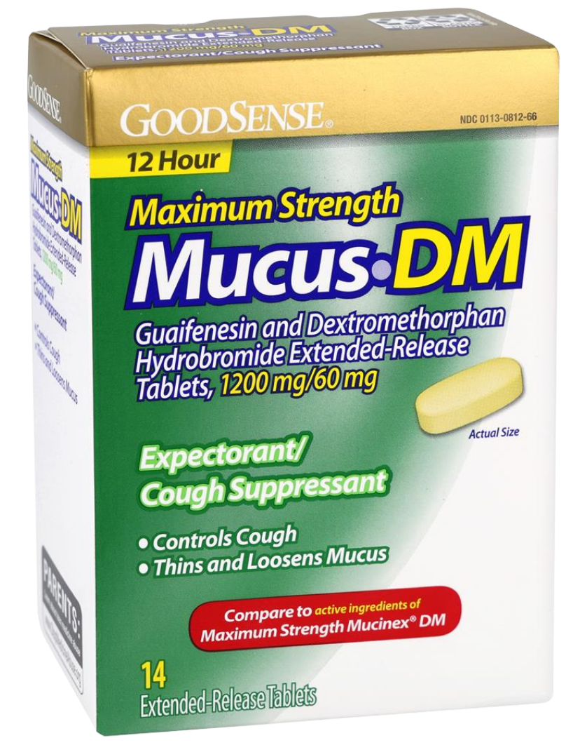 GoodSense Mucus Relief DM 1200 Mg/60 Mg Extended Release 12-Hour Tablets 14 CT