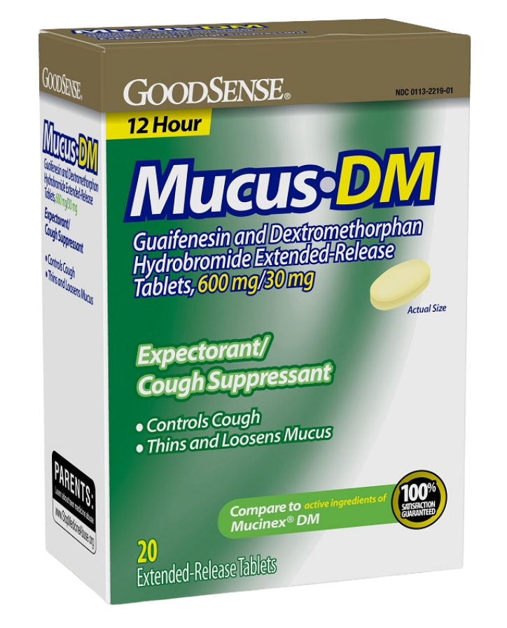 GoodSense Mucus Relief DM 600 Mg/30 Mg Extended Release Tablets 20 CT