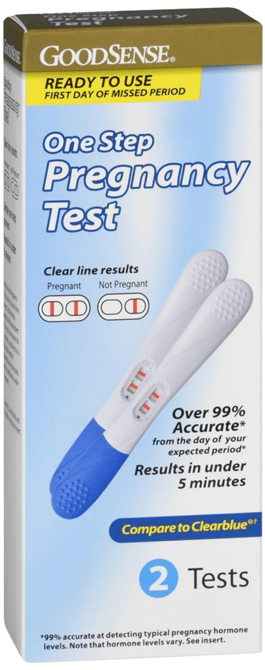 GoodSense One Step Pregnancy Test 2 CT (Case of 6) - Sterling Distributors