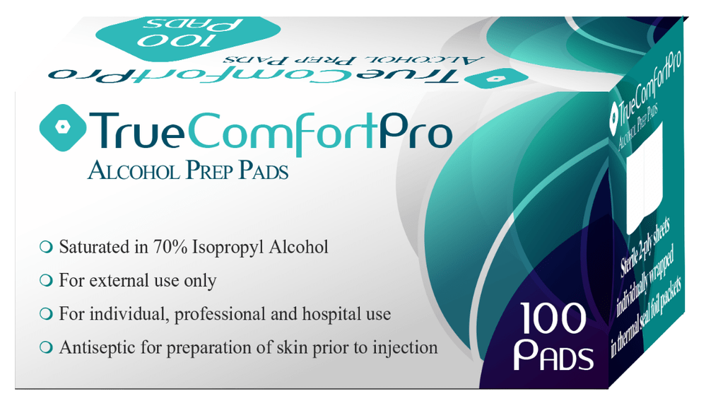 Homeaide TrueComfort Pro Alcohol Prep pads 100ct - Sterling Distributors