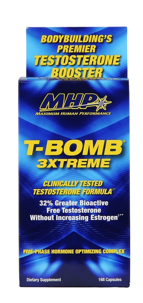 MHP T-Bomb 3extreme Capsules 168ct (Case of 6) - Sterling Distributors
