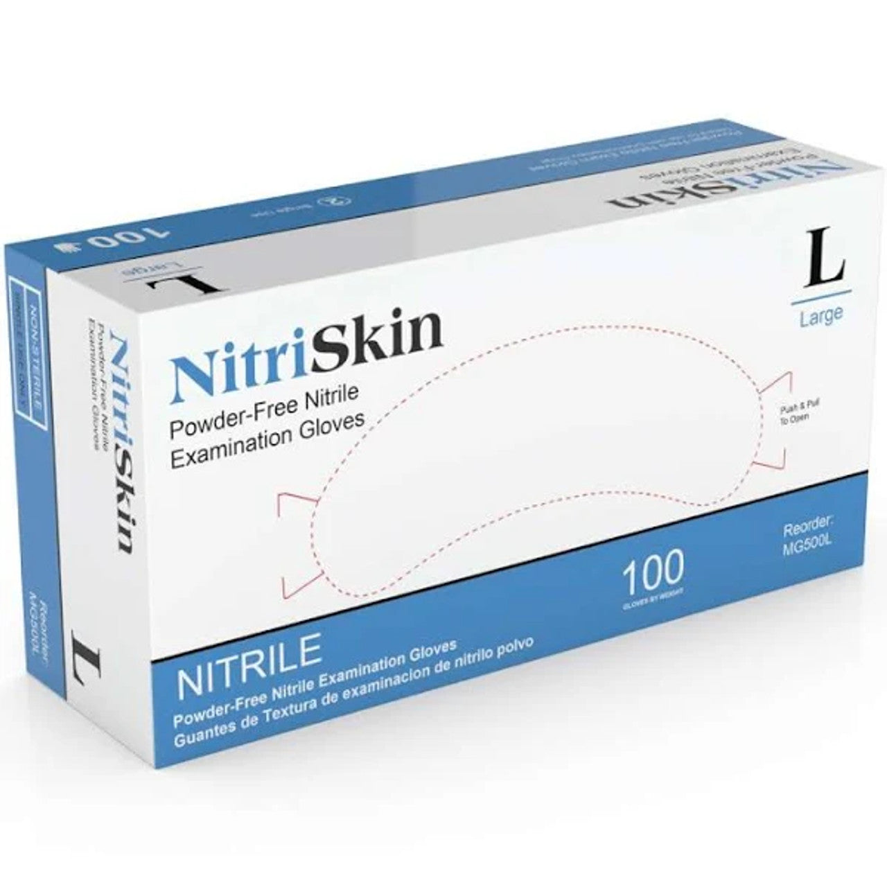 Medgluv Nitriskin Nitrile Gloves Extra Small Box/100