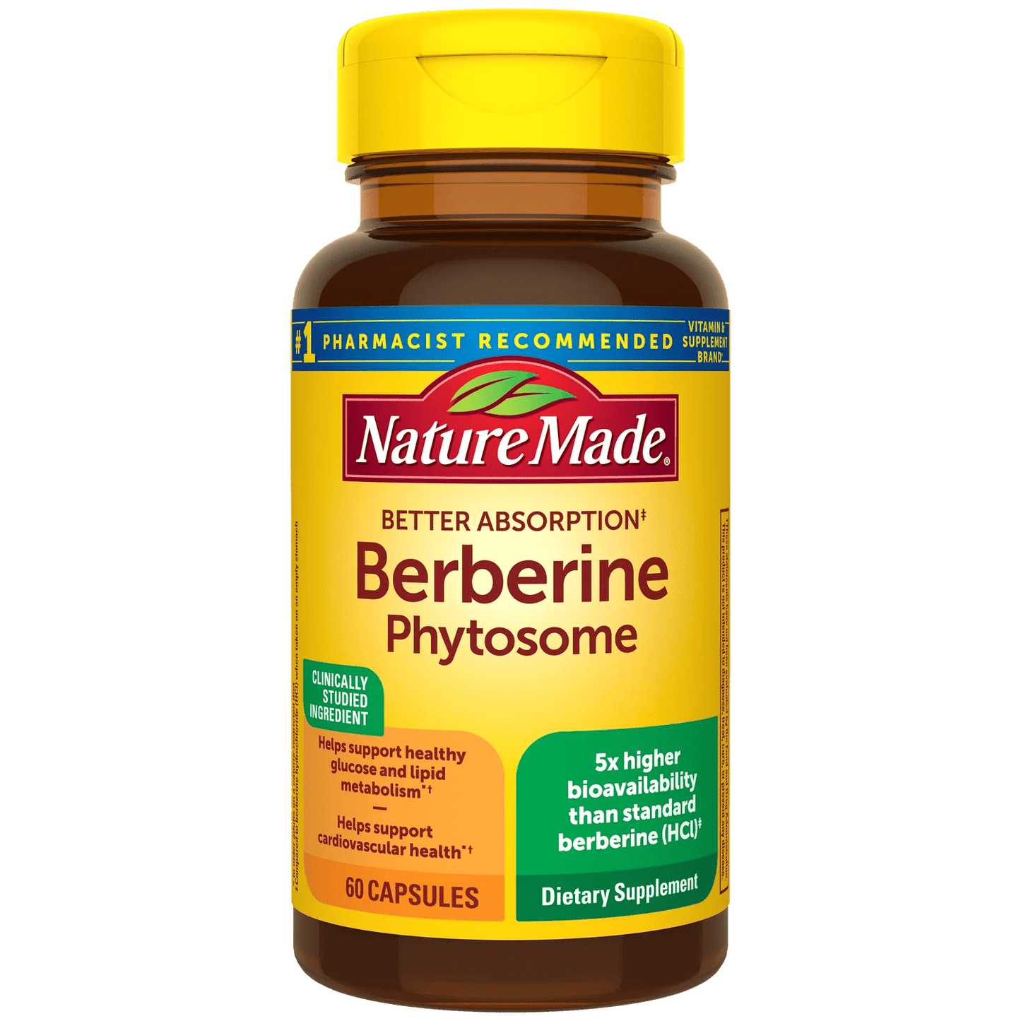 Nature Made Better Absorption Berberine Phytosome Capsules 550mg Capsules 60ct - Sterling Distributors