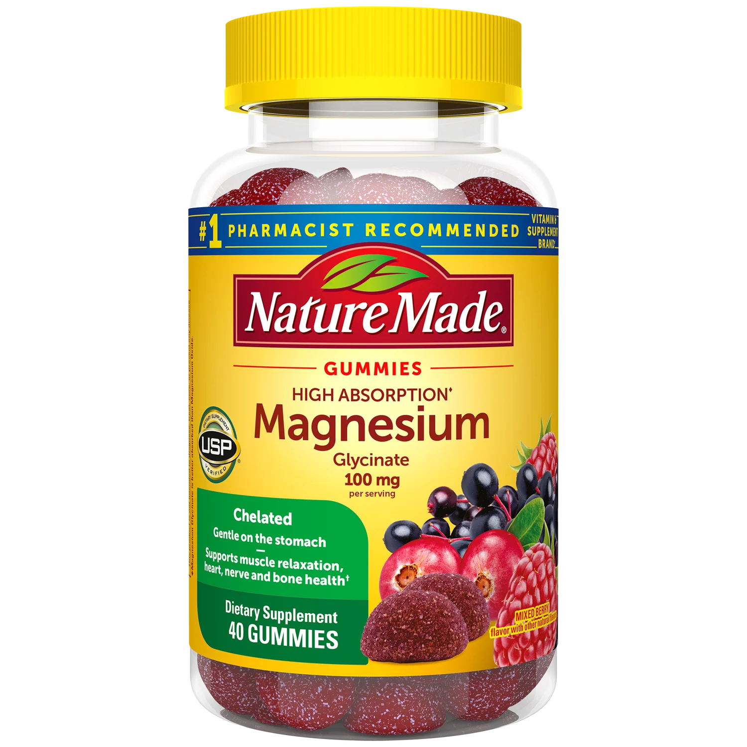 Nature Made High Absorption Magnesium Glycinate Gummies 40 Count - Sterling Distributors