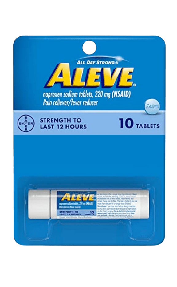 Aleve 220mg 10ct Travel Vial - Sterling Distributors