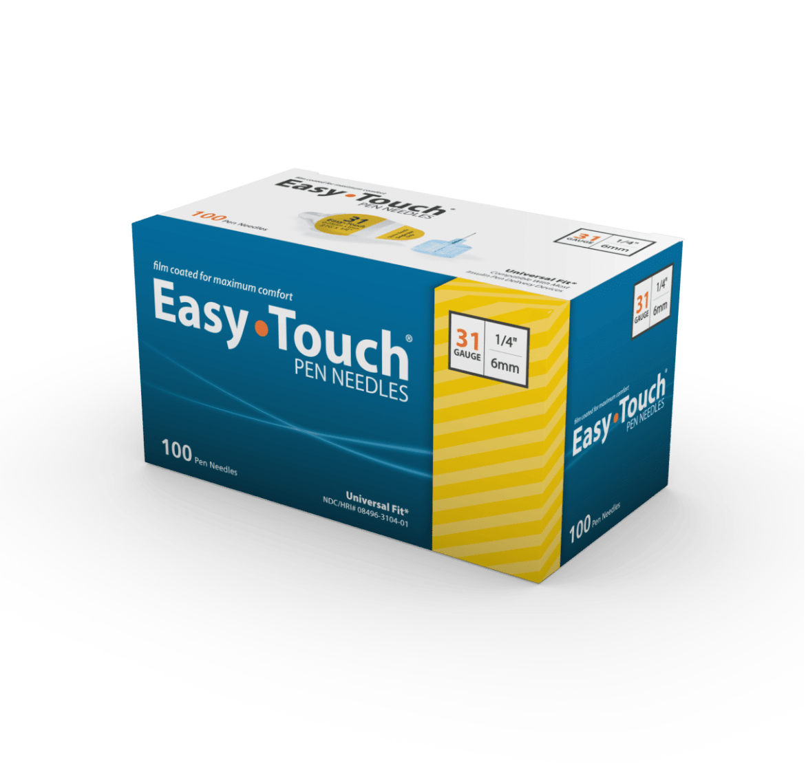 Easy Touch Pen Needle 31G 6mm 1/4" - Sterling Distributors