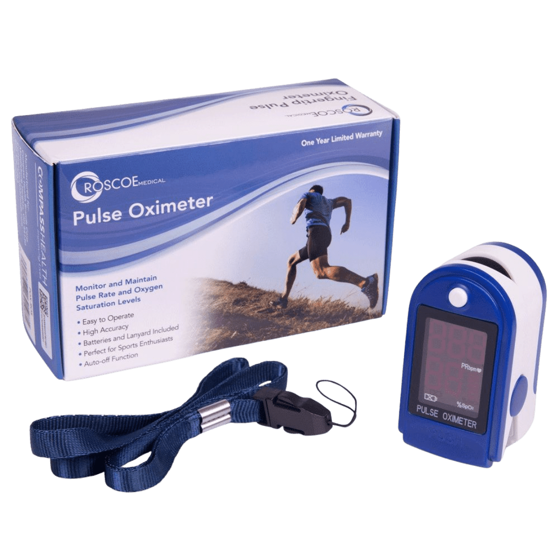 Roscoe Fingertip Pulse Oximeter - Sterling Distributors
