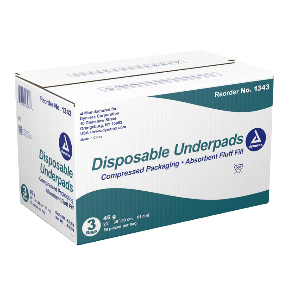 Dynarex Disposable Underpads 23x36 Case of 3 - Sterling Distributors