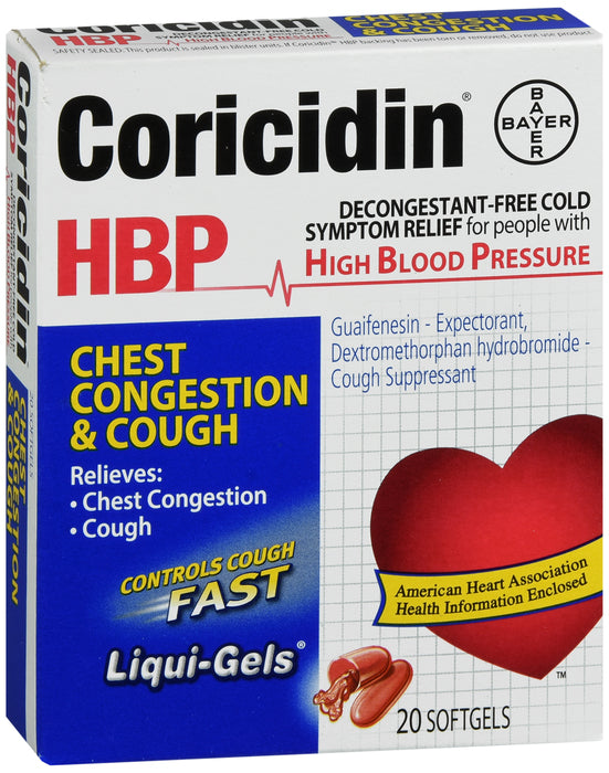 Coricidin HBP Chest Congestion & Cough 20ct