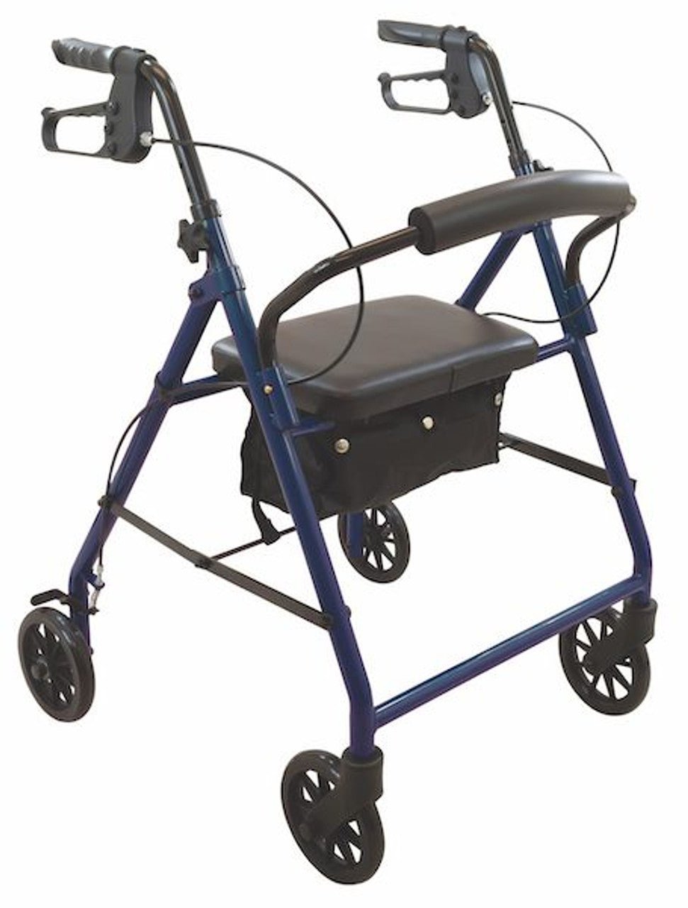 Compass Rollator Steel Blue Knock Down - Sterling Distributors