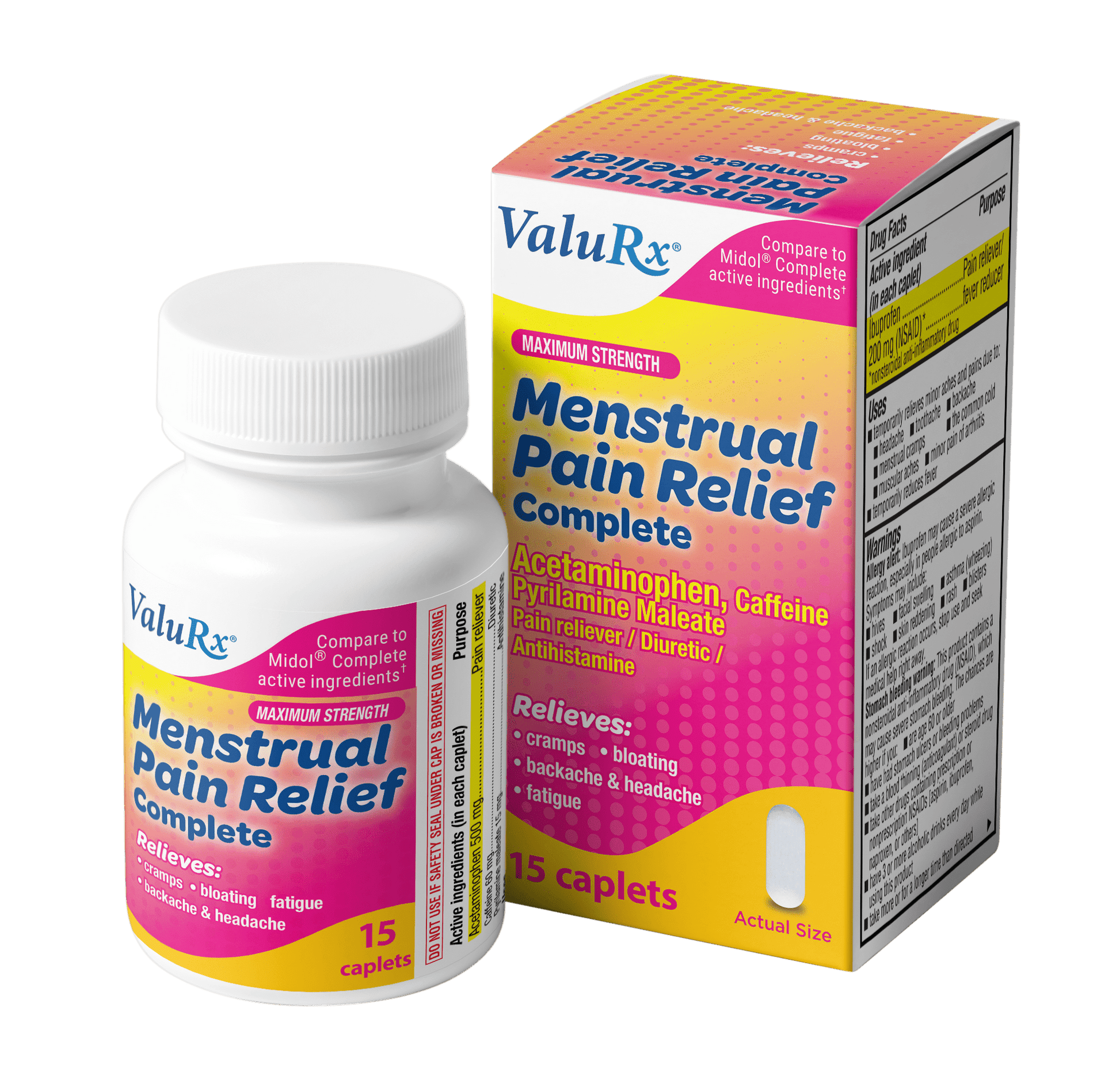 ValuRx Menstrual Pain Relief Caplets - Sterling Distributors