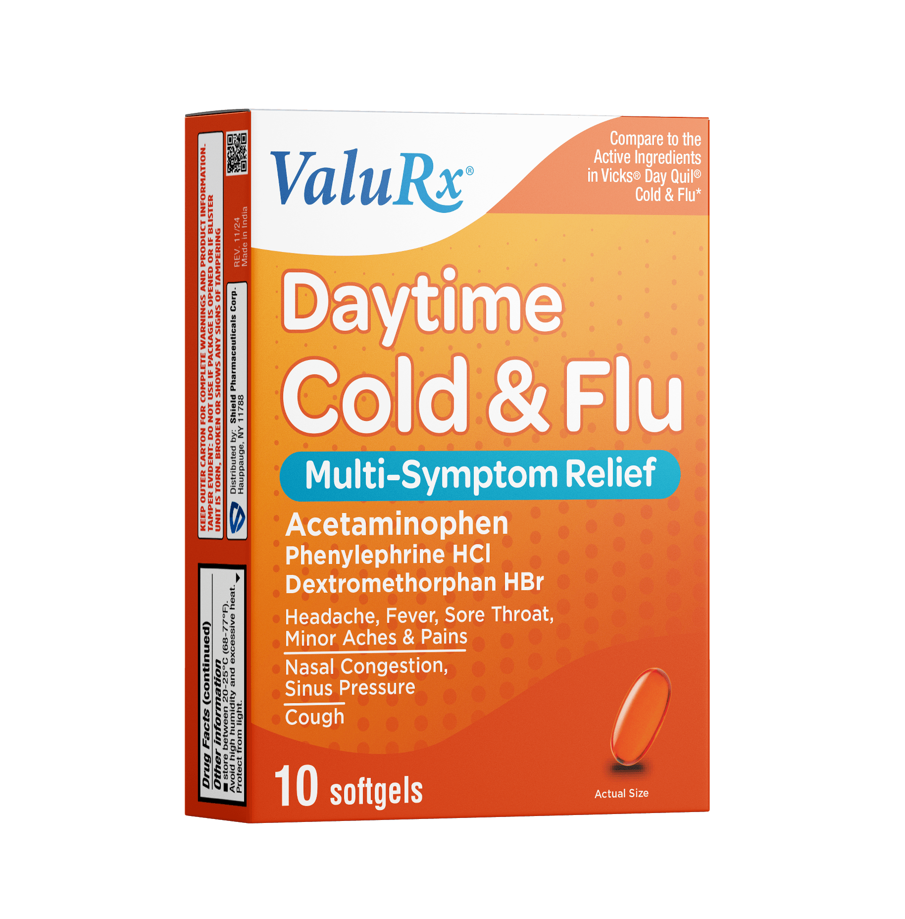 ValuRx Daytime Cold & Flu Softgels - Sterling Distributors