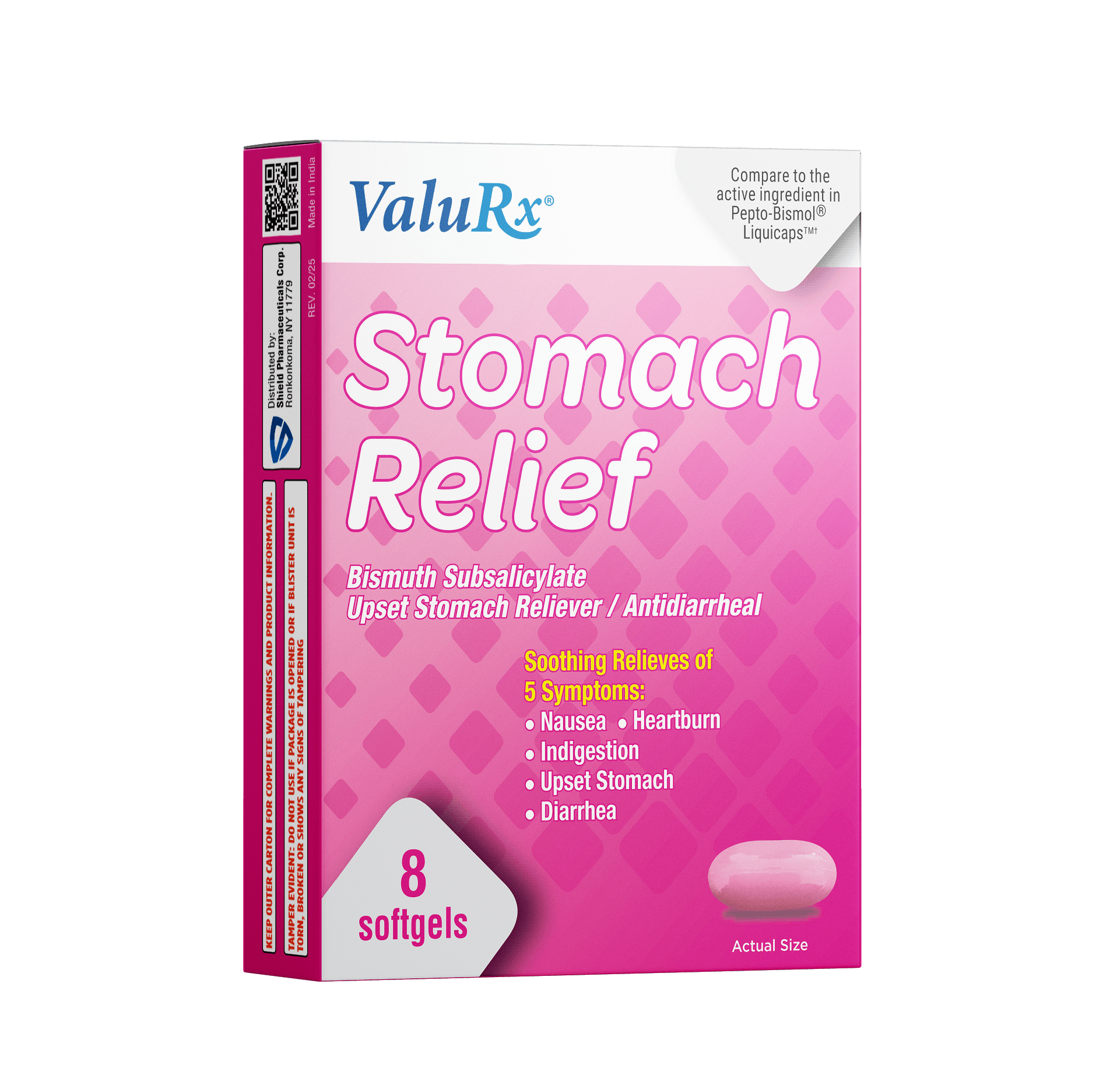 ValuRx Stomach Relief Softgels - Sterling Distributors