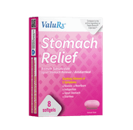 ValuRx Stomach Relief Softgels 8ct - Sterling Distributors