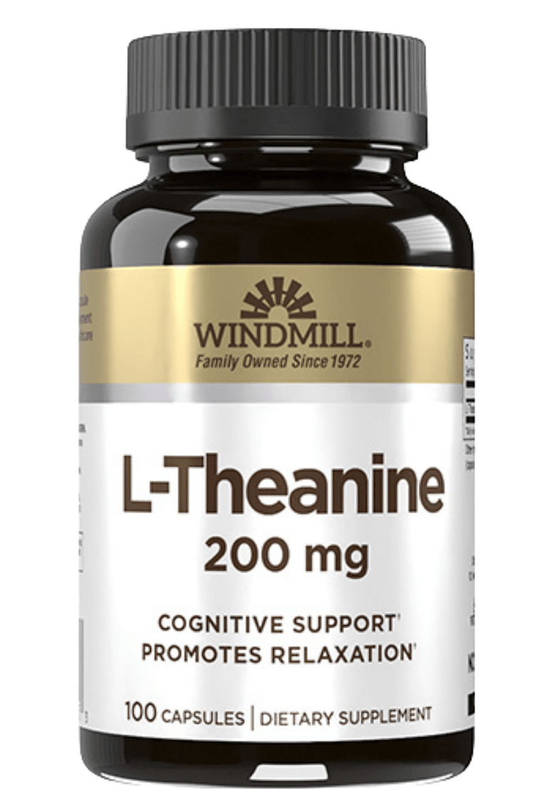 Windmill L-Theanine 200 mg Capsules 100ct (Case of 6) - Sterling Distributors