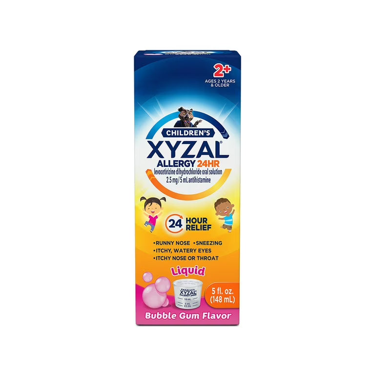 Xyzal Children's 24 Hour Allergy Relief, Bubblegum Flavor Liquid 5 oz