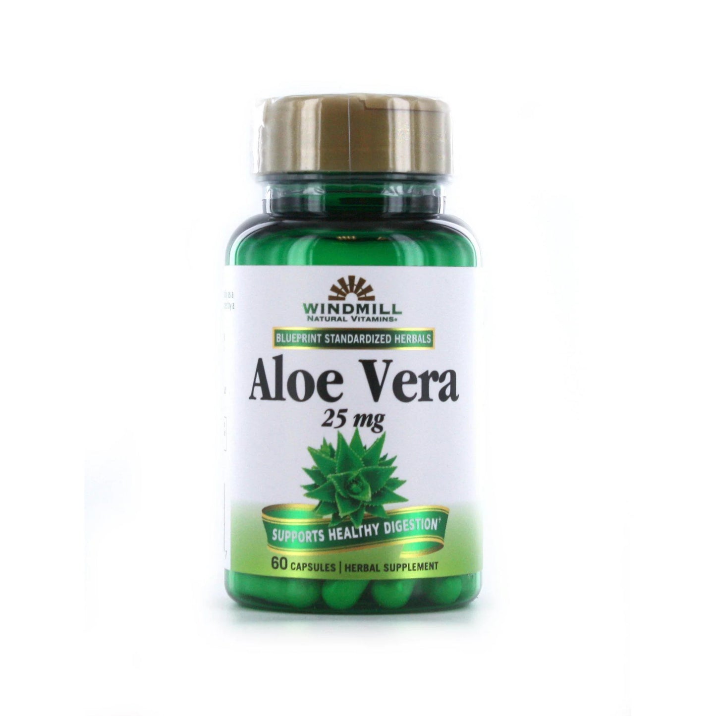 Windmill Aloe Vera 25 mg Capsules - Sterling Distributors