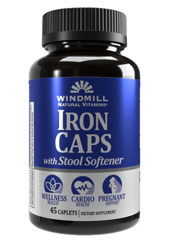 Windmill Iron Caps with Stool Softener Caplets - Sterling Distributors