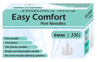 EasyComfort Pen Needle 33g 6mm - Sterling Distributors