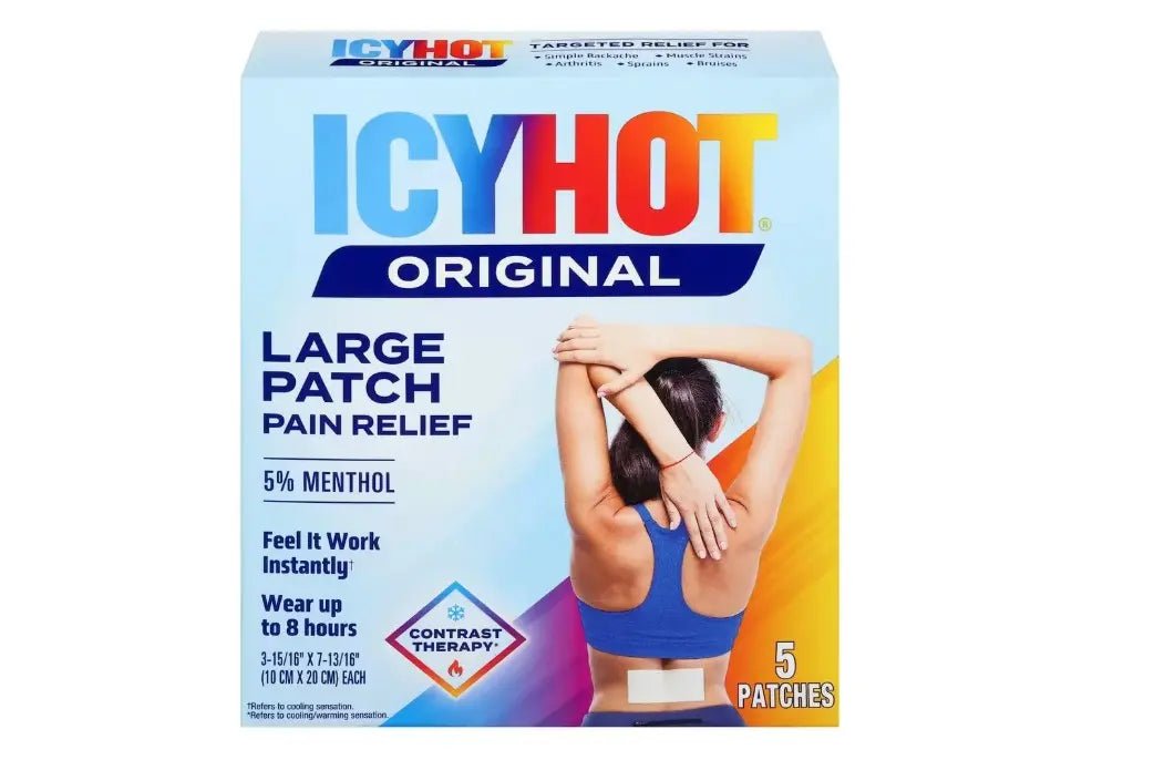 Icy Hot Original Hot Large Pain Relief Patch 5 Ct - Sterling Distributors